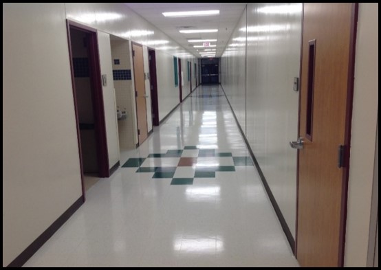 Classroom addition hallway 
